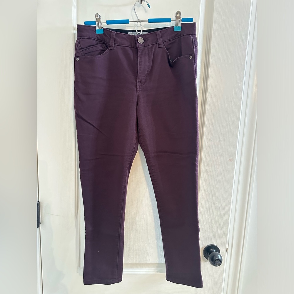 Wit & Wisdom Deep Plum Skinny Jeans